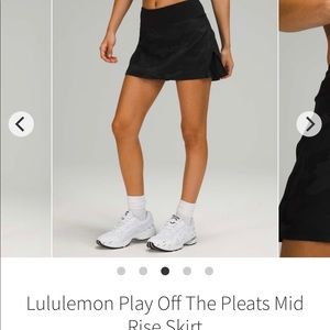 Lululemon play off the Pleats skirt, camo